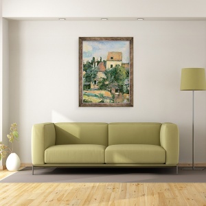 Tablou inramat - Paul Cezanne - Moulin de la Couleuvre la Pontoise, 60 x 80 cm - Img 2