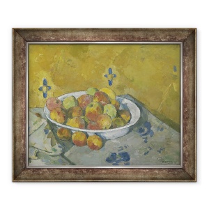 Tablou inramat - Paul Cezanne - Placa de mere, 70 x 85 cm