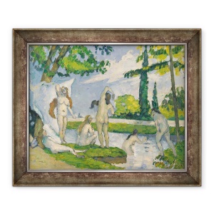 Tablou inramat - Paul Cezanne - Saldatori, 50 x 60 cm