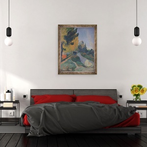 Tablou inramat - Paul Gauguin - Alyscamps, Arles, 70 x 90 cm - Img 3