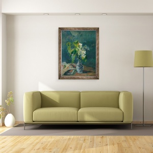 Tablou inramat - Paul Gauguin - Liliac, 60 x 80 cm - Img 2