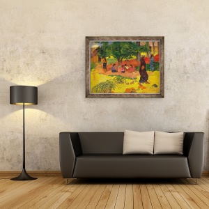 Tablou inramat - Paul Gauguin - Taperaa Mahana, 70 x 90 cm - Img 2