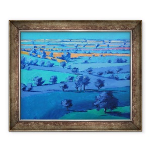 Tablou inramat - Paul Powis - Pictura albastra de aproape, 50 x 60 cm