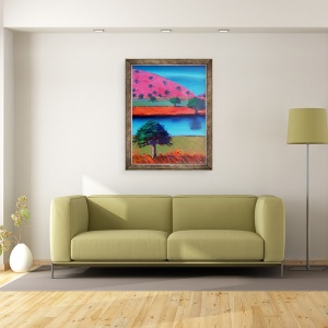 Tablou inramat - Paul Powis - Pink Hill 2, 60 x 80 cm - Img 2
