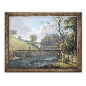 Tablou inramat - Paul Sandby - Castelul Roslin, 70 x 90 cm