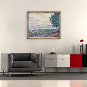 Tablou inramat - Paul Signac - Sfantul Tropez, Pin, 50 x 60 cm - Img 2
