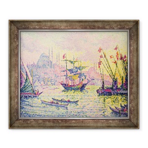 Tablou inramat - Paul Signac - Vedere la Constantinopol, 70 x 85 cm