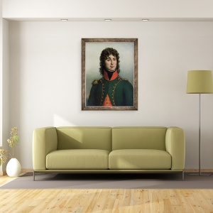 Tablou inramat - Paulin Jean Baptiste Guerin - Portretul lui Joachim Murat 1767-1815 Regele Napoli, 60 x 80 cm - Img 2