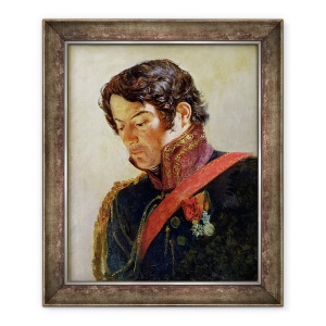 Tablou inramat - Paulin Jean Baptiste Guerin - Studiu pentru Portretul Baronului Dominique Larrey 1766-1843, 50 x 60 cm