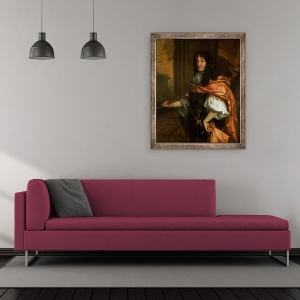 Tablou inramat - Peter Lely - Printul Rupert 1619-82, 50 x 60 cm - Img 2
