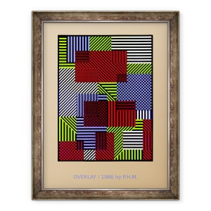 Tablou inramat - Peter McClure - OVERLAY.86, 70 x 90 cm