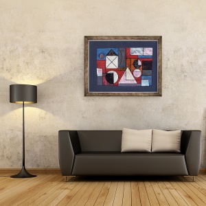 Tablou inramat - Peter McClure - Suprapunere colaj, 60 x 80 cm - Img 2