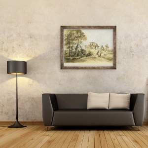 Tablou inramat - Peter Tillemans - Antrenor si Highwayman, 60 x 80 cm - Img 2