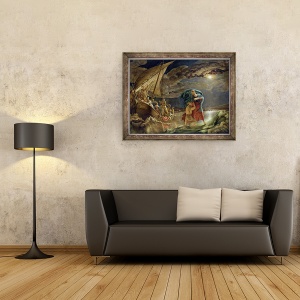 Tablou inramat - Philipp Otto Runge - Peter merge pe apa, 60 x 80 cm - Img 2
