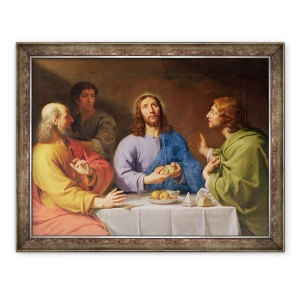 Tablou inramat - Philippe de Champaigne - Cina de la Emmaus, 70 x 90 cm