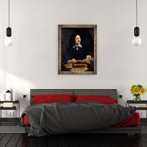 Tablou inramat - Philippe de Champaigne - Portret presupus a fi Etienne Delafons, 60 x 80 cm - Img 3