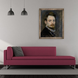 Tablou inramat - Pierre Auguste Renoir - Autoportret I, 50 x 60 cm - Img 2