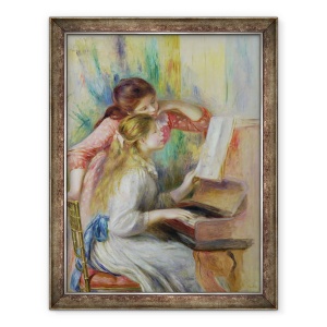 Tablou inramat - Pierre Auguste Renoir - Fete tinere la pian II, 60 x 80 cm