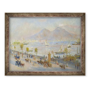Tablou inramat - Pierre Auguste Renoir - Golful Napoli, Seara, 60 x 80 cm