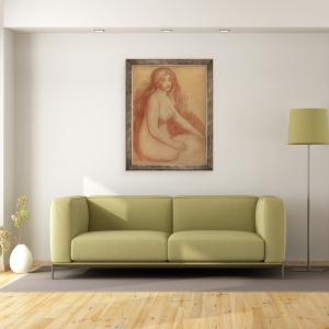Tablou inramat - Pierre Auguste Renoir - La scaldat III, 60 x 80 cm - Img 2