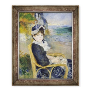 Tablou inramat - Pierre Auguste Renoir - Pe malul marii, 50 x 60 cm