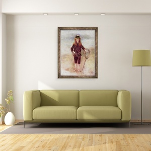 Tablou inramat - Pierre Auguste Renoir - The Little Fisherwoman Marthe Berard 1879, 60 x 80 cm - Img 2