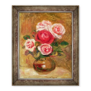 Tablou inramat - Pierre Auguste Renoir - Trandafiri in ghiveci, 70 x 85 cm