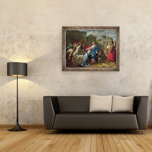 Tablou inramat - Pierre Bouillon - Isus invierea Fiului Vaduvei lui Naim, 60 x 80 cm - Img 2