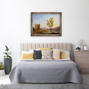 Tablou inramat - Pierre Henri de Valenciennes - Vedere spre marginea Romei, 70 x 90 cm - Img 3