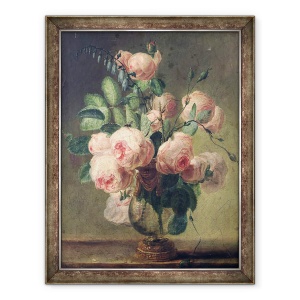 Tablou inramat - Pierre-Joseph Redouté - Vaza de flori, 70 x 90 cm