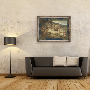 Tablou inramat - Pierre Puvis de Chavannes - Munca, 70 x 90 cm - Img 2