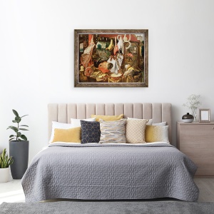 Tablou inramat - Pieter Aertsen - Stall Carne, 70 x 90 cm - Img 3