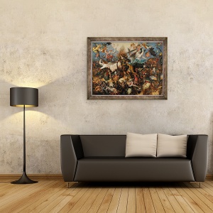 Tablou inramat - Pieter Bruegel the Elder - Caderea ingerilor rebeli II, 60 x 80 cm - Img 2