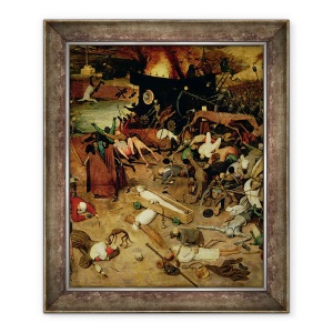 Tablou inramat - Pieter Bruegel the Elder - Triumful Mortii, detalii ale sectiunii centrale, 50 x 60 cm