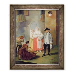 Tablou inramat - Pietro Longhi - Vanzatorul de biscuiti, 70 x 85 cm