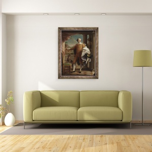 Tablou inramat - Pompeo Girolamo Batoni - Portret De Sir Wyndham Knatchbull-Wyndham, 60 x 80 cm - Img 2