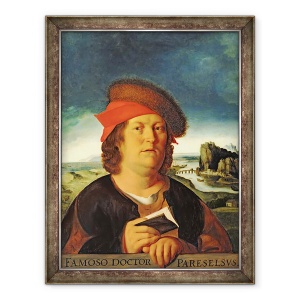 Tablou inramat - Quentin Massys - Portret presupus a fi Paracelsus 1493-1541, 70 x 90 cm