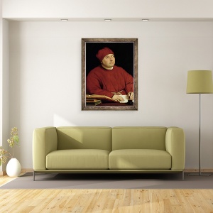 Tablou inramat - Raphael - Portretul lui Tommaso Inghirami 1470-1516, 60 x 80 cm - Img 2