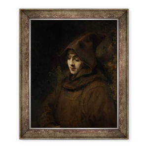 Tablou inramat - Rembrandt Harmensz van Rijn - Fiul lui Rembrandt Titus in obiceiul unui calugar, 50 x 60 cm