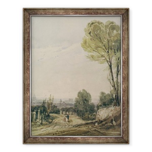Tablou inramat - Richard Parkes Bonington - Paris din Pere Lachaise, 60 x 80 cm