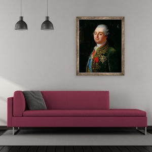Tablou inramat - Robert Lefevre - Ludovic al XVI-lea 1754-93, 50 x 60 cm - Img 2