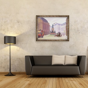 Tablou inramat - Robert Polhill Bevan - Aldwych, 60 x 80 cm - Img 2