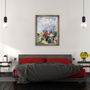 Tablou inramat - Roger de La Fresnaye - Cucerirea aerului, 70 x 90 cm - Img 3