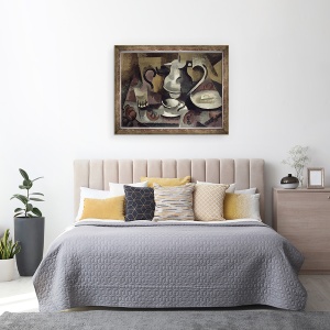 Tablou inramat - Roger de La Fresnaye - Natura moarta cu trei manere, 60 x 80 cm - Img 2