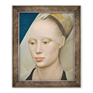 Tablou inramat - Rogier van der Weyden - Portret De O Doamna, 50 x 60 cm