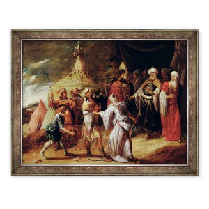 Tablou inramat - Rombout van Troyen - Samuel Uciderea Agag, 70 x 90 cm