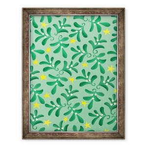 Tablou inramat - Runa Anastasiya Rudaya - Model de Craciun verde, 60 x 80 cm
