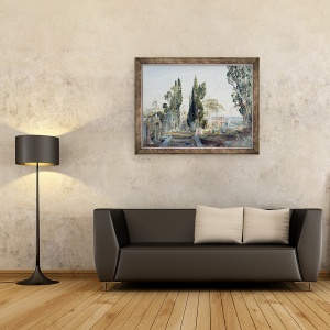 Tablou inramat - Samuel Palmer - Vila dEste, 60 x 80 cm - Img 2