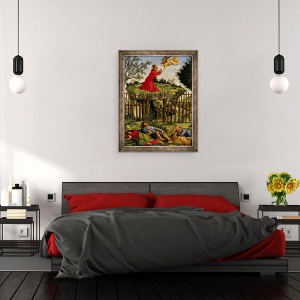 Tablou inramat - Sandro Botticelli - Agonia din gradina, 70 x 90 cm - Img 3