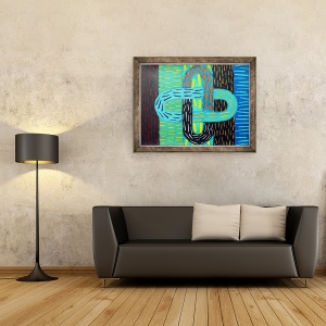 Tablou inramat - Sara Hayward - Abstract 7, 60 x 80 cm - Img 2